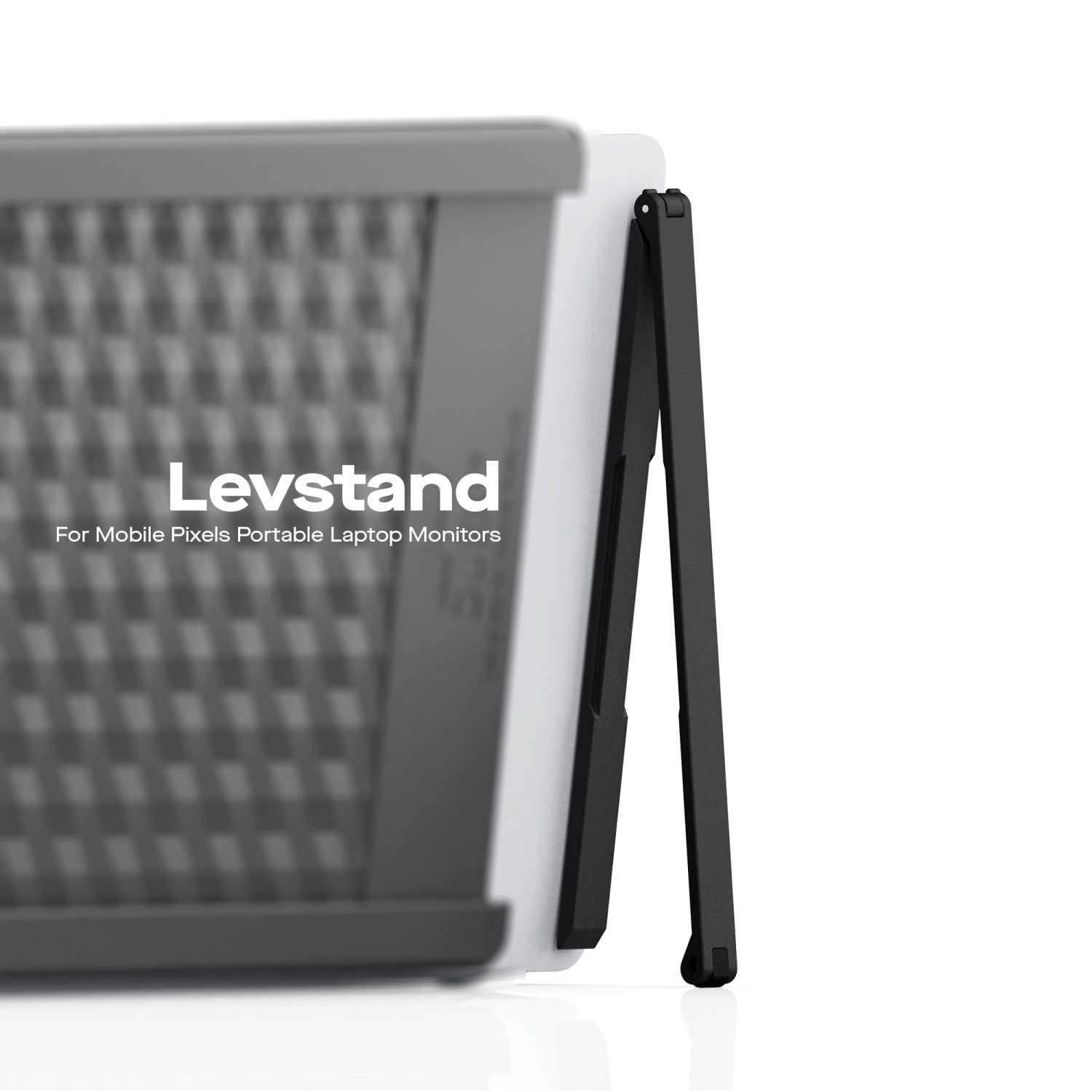 Mobile Pixels Levstand Plastic/Metal Monitor Stand, 8-1/4inH x 2-1/2inW x 1/2inD, Black - Image 5