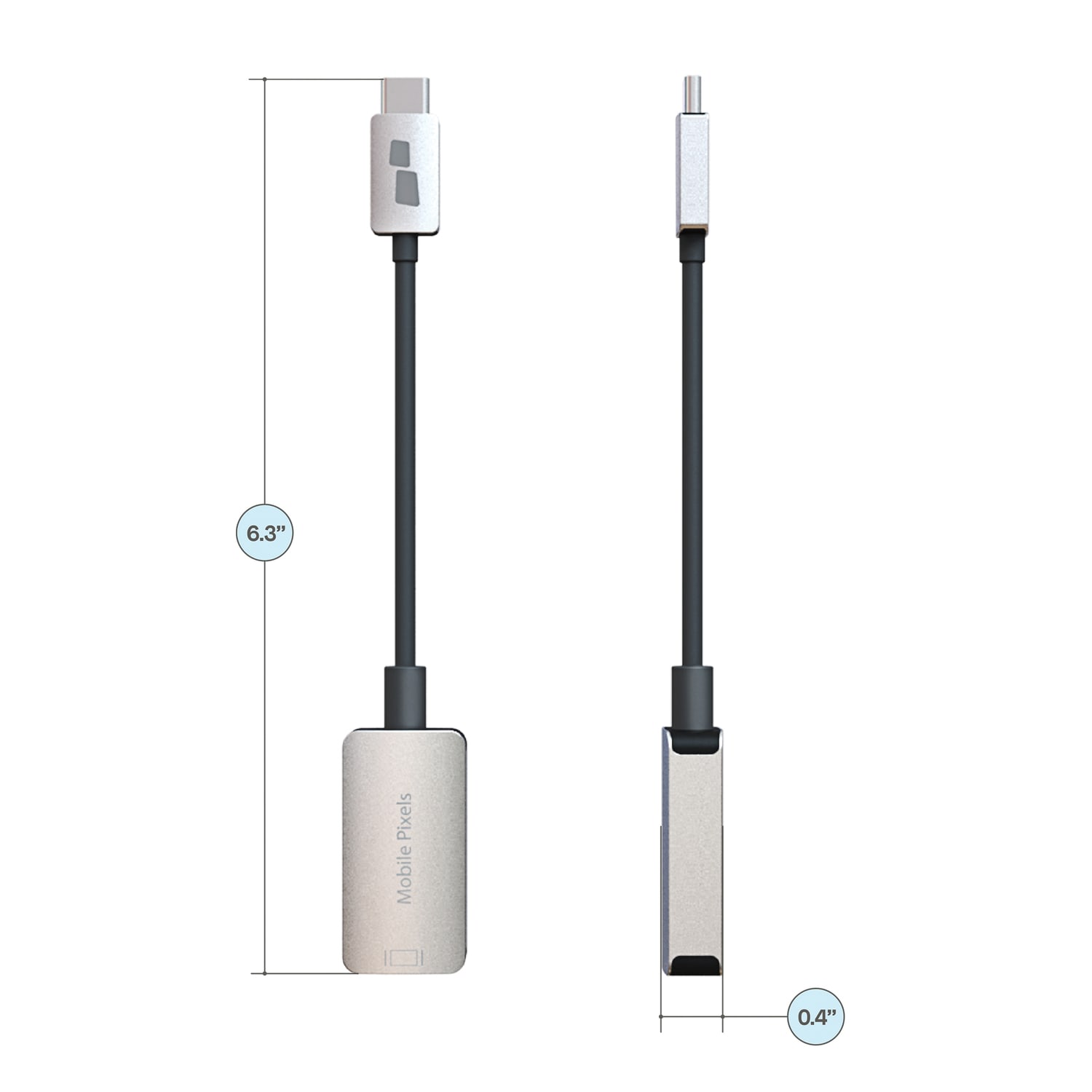 Mobile Pixels USB-C To HDMI Adapter, Black, MPX1041002P01 - Image 4