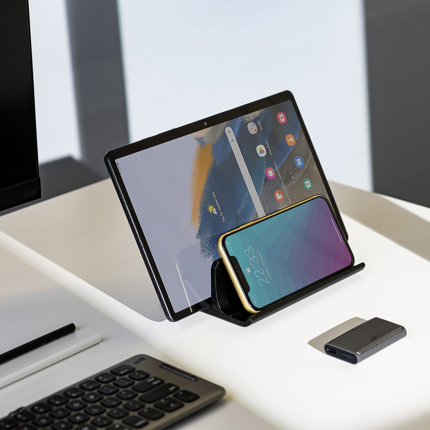 Mobile Pixels Vertical Laptop Stand, 6-3/4inH x 4-1/2inW x 2-1/2inD, Black - Image 5