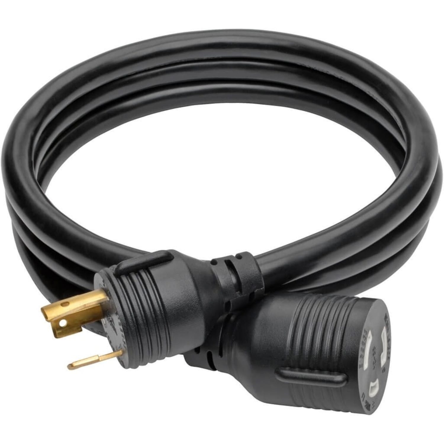 Eaton Tripp Lite Series Power Extension Cord, NEMA L5-30P to NEMA L5-30R- Heavy-Duty, 30A, 125V, 10 AWG, 6 ft. (1.83 m), Black, Locking Connectors - Image 4