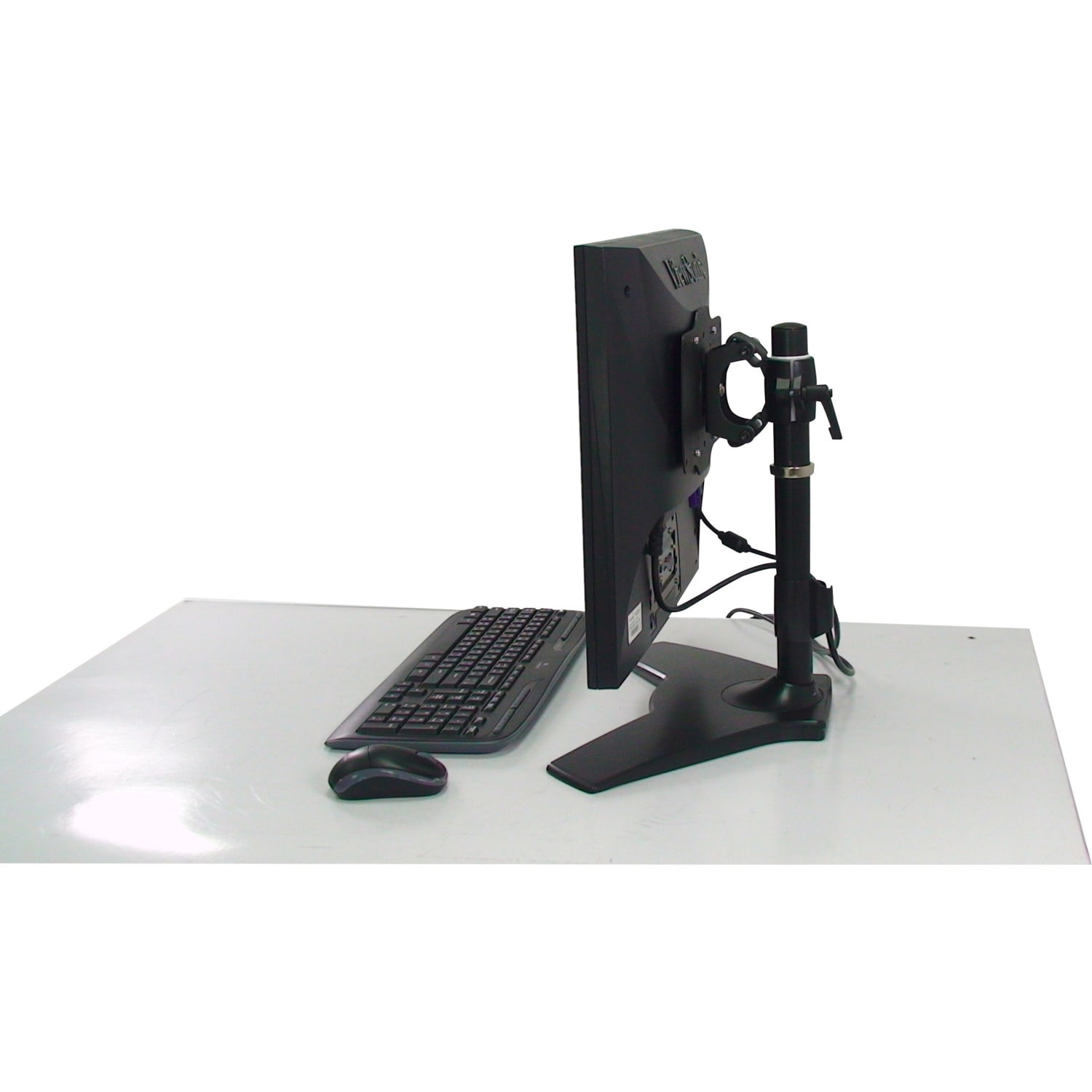Amer Stand Mount Max 32in Monitor - Up to 32in Screen Support - 33.10 lb Load Capacity - 20in Height x 19.88in Width - Aluminum Alloy, Plastic, Steel - Ergonomic - TAA Compliant - Image 4