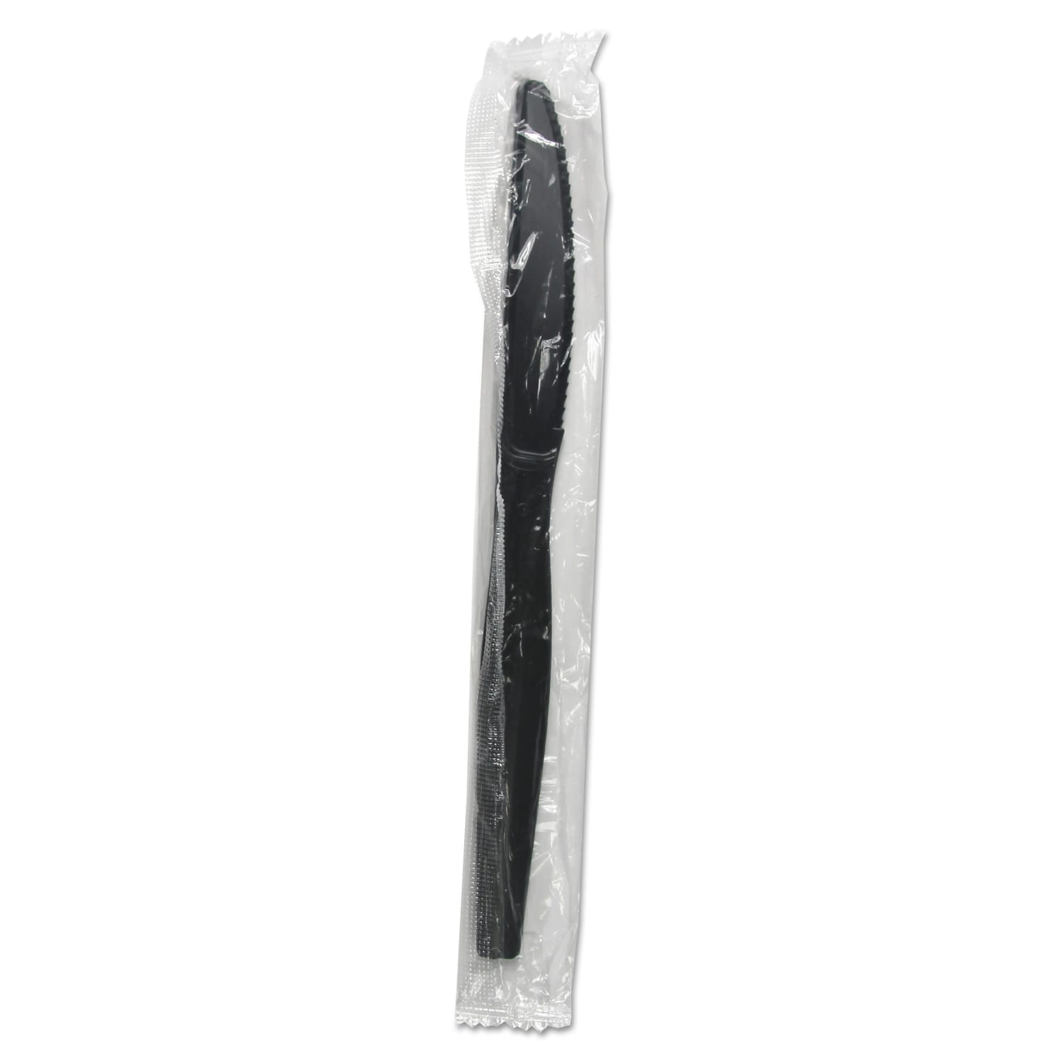 Boardwalk Heavyweight Wrapped Polystyrene Knives, Black, Pack Of 1000 Knives