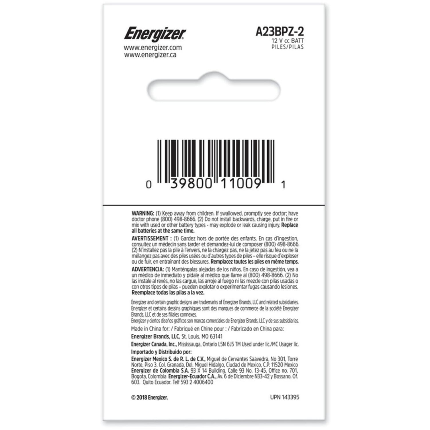 Energizer 12-Volt Alkaline Battery, A23, Pack Of 2 - Image 6