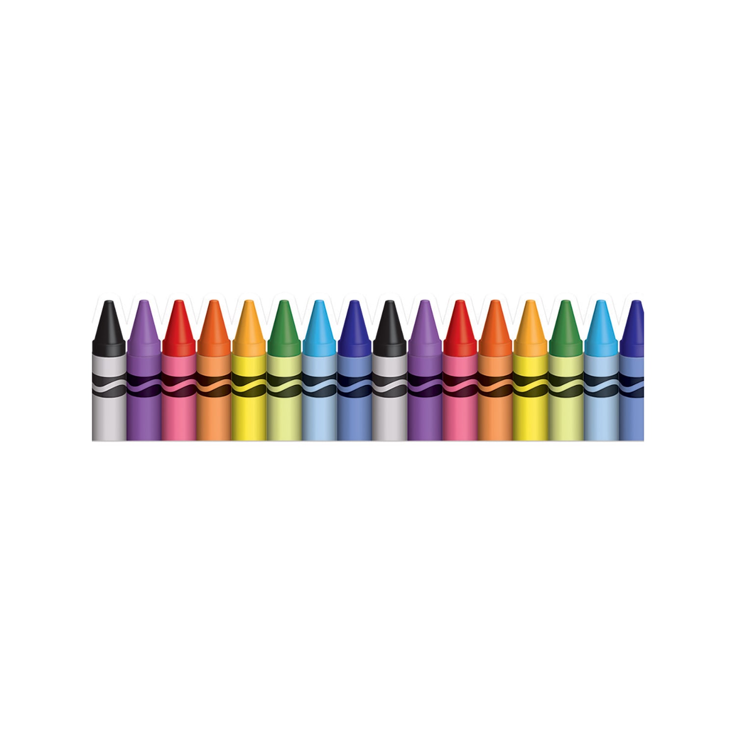 Eureka Extra Wide Deco Trim Packs, 37' x 3-1/4in, Crayola Crayons, Set Of 6 Packs - Image 4