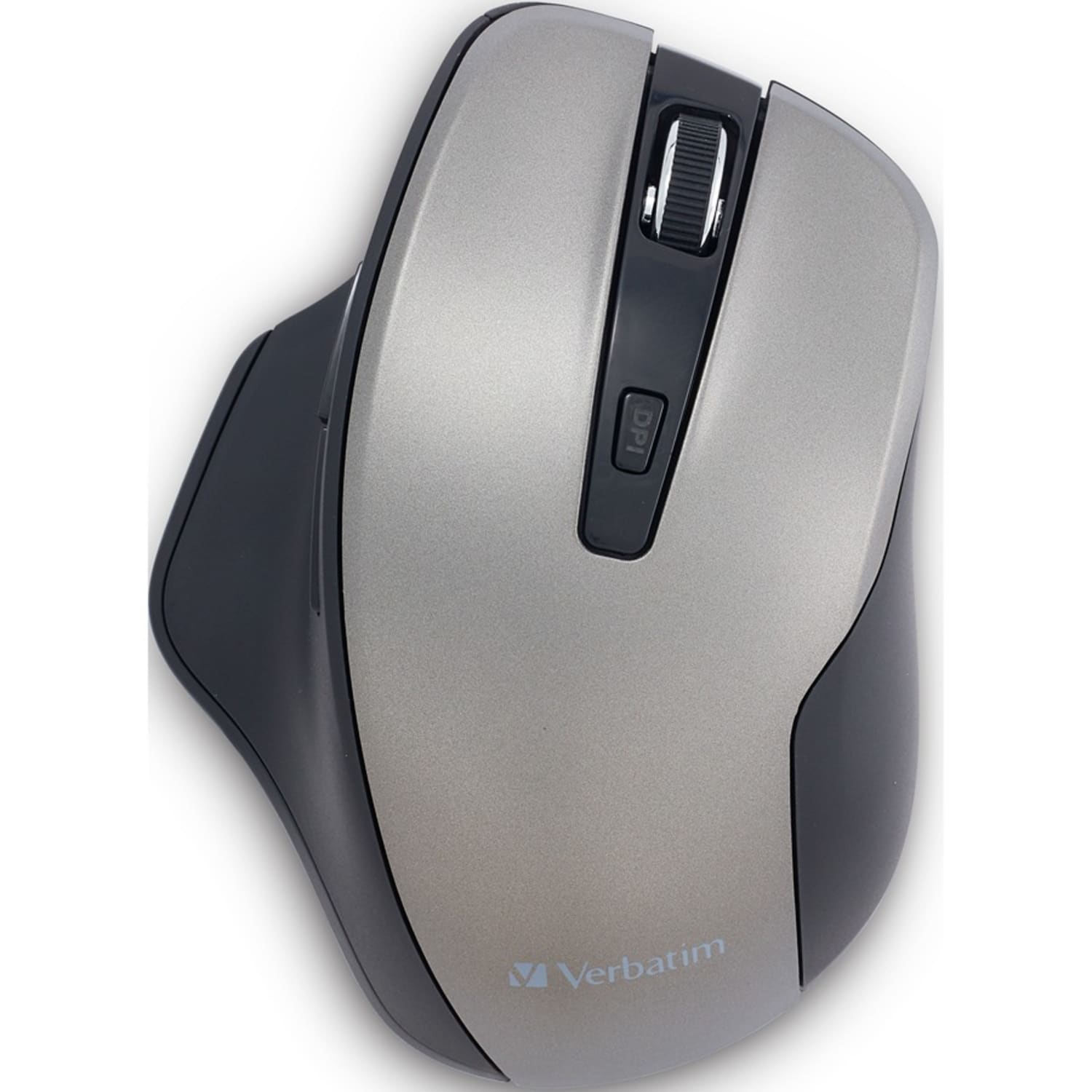 Verbatim Silent Ergonomic Wireless Blue LED Mouse - Graphite - Blue LED/Optical - Wireless - Radio Frequency - 70242 - Image 3