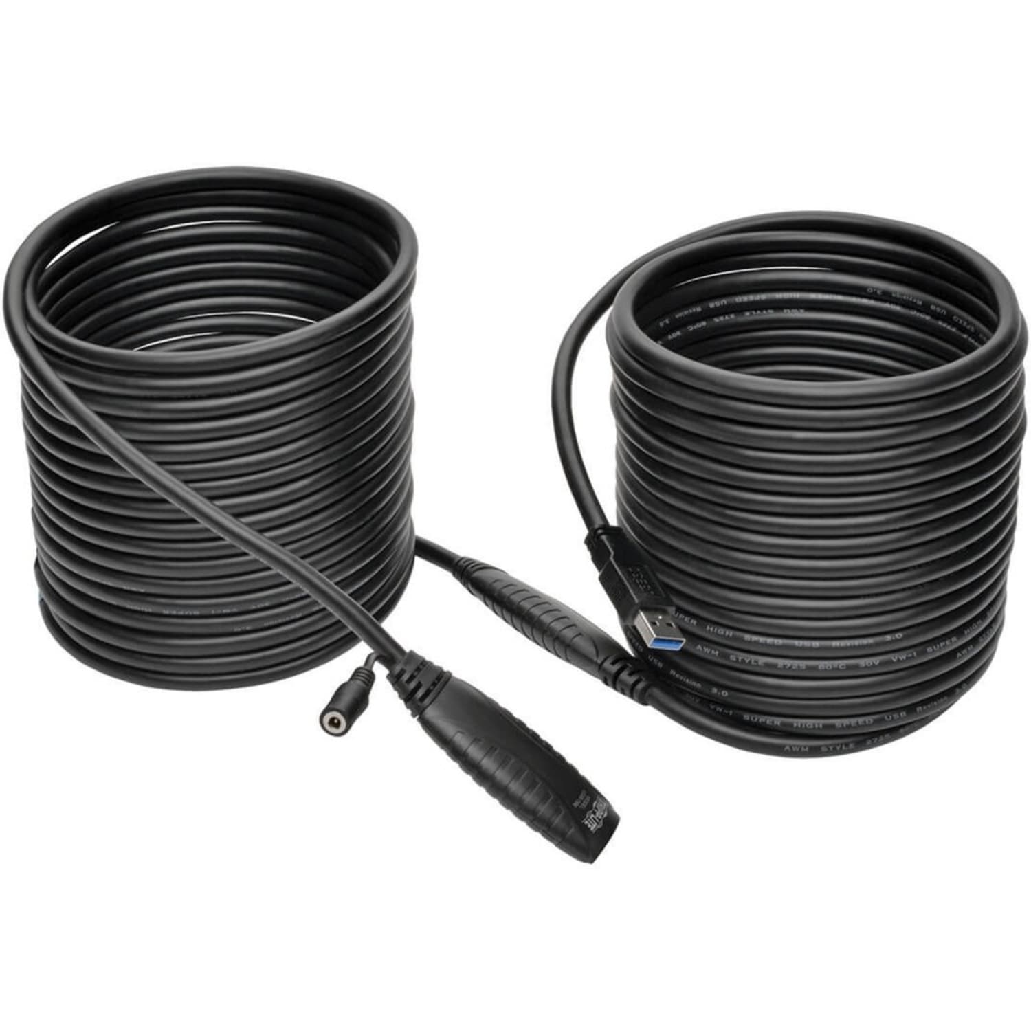 Tripp Lite USB 3.0 SuperSpeed Active Extension Repeater Cable (USB-A M/F) 15M (49.21 ft.) - Black - Image 4