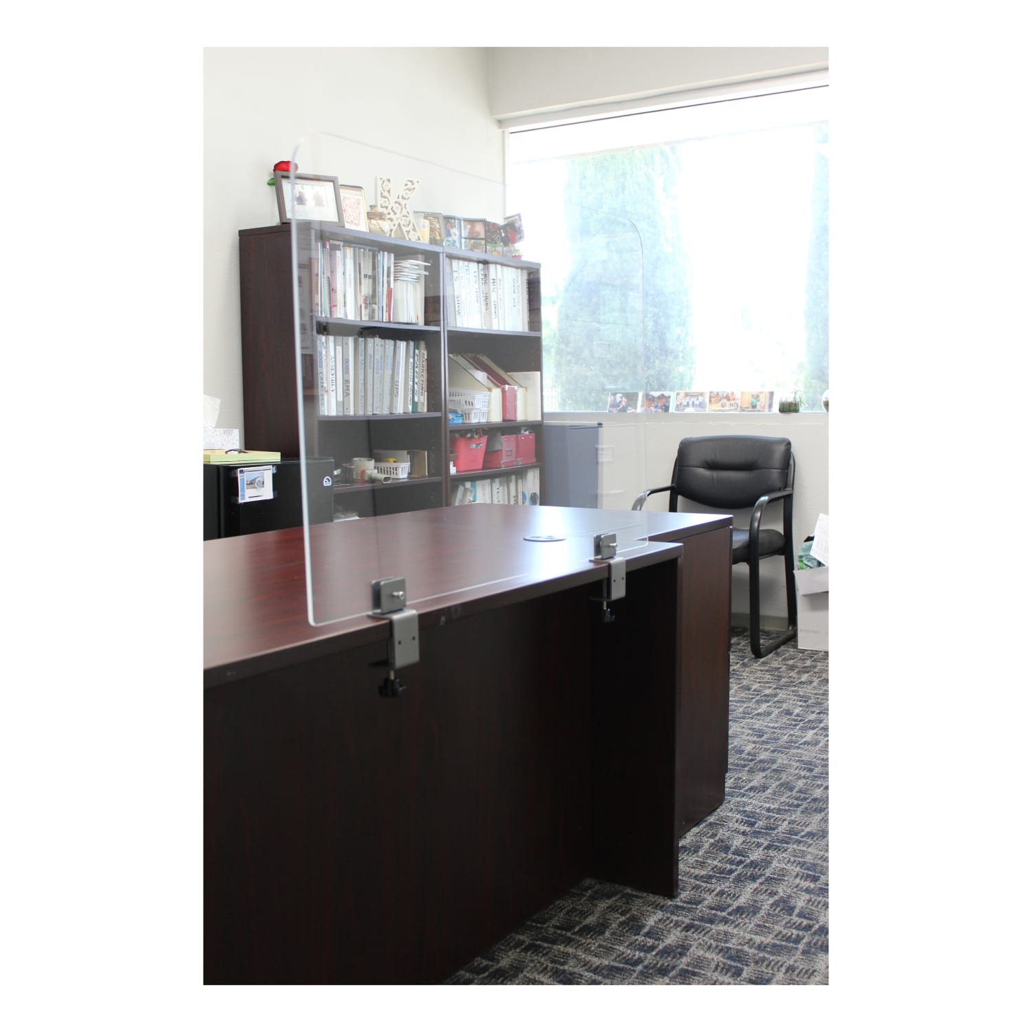 Boss Office Products 36inW Plexiglas Privacy Panel, Clear - Image 4