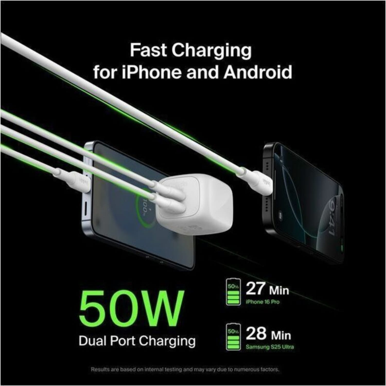 Belkin Dual USB-C GaN Wall Charger 50W - 50 W - 5 A - Image 6