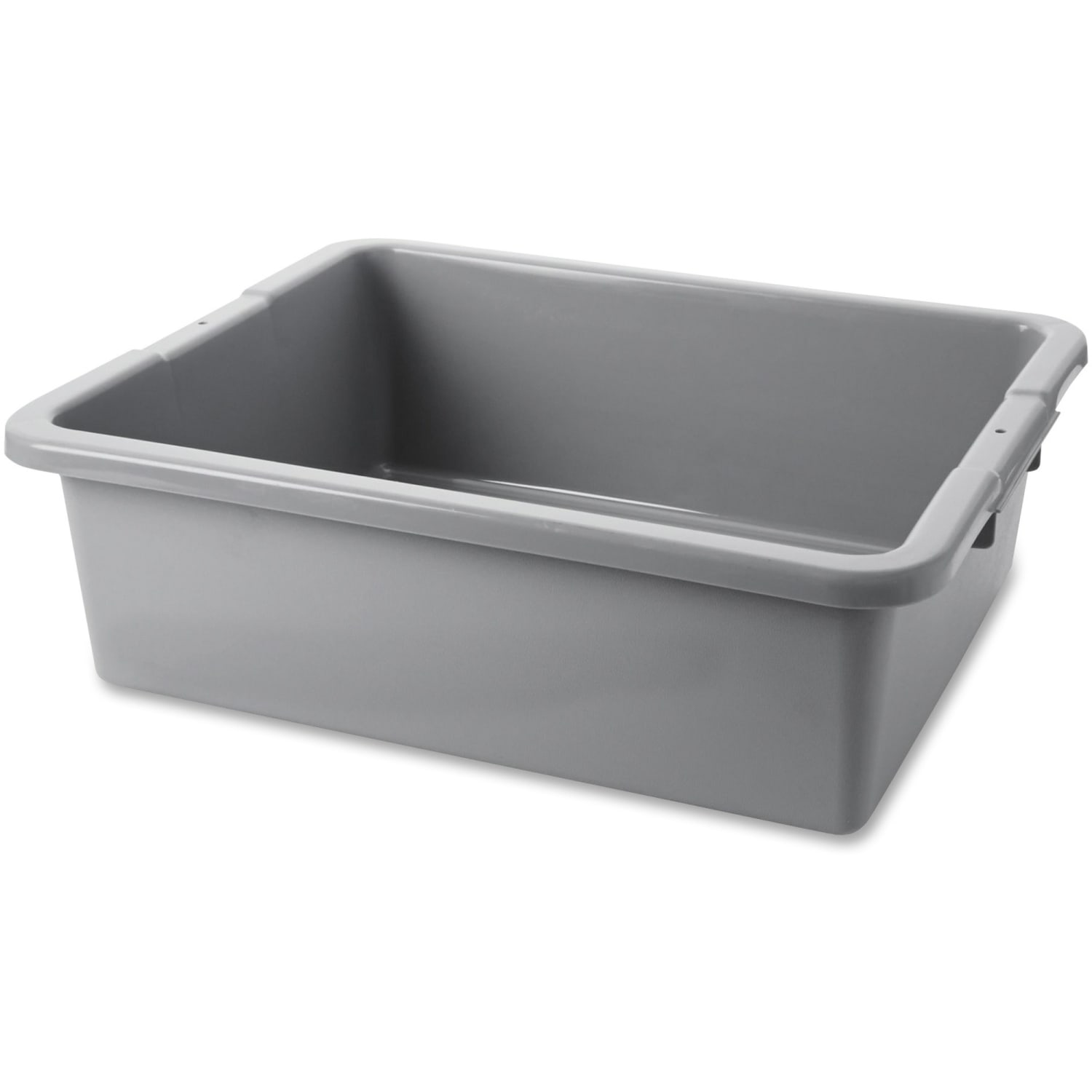 Rubbermaid Commercial Bus/Utility Box, 17.3in x 7in x 21.5in, Gray - Image 3