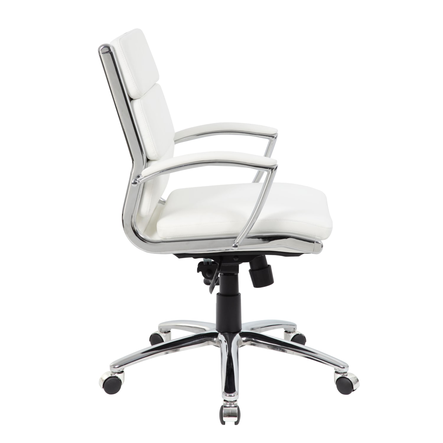 Boss Office Products Caressoft Mid-Back Chair, White - Image 5