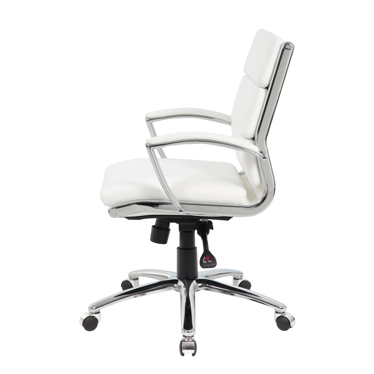 Boss Office Products Caressoft Mid-Back Chair, White - Image 6