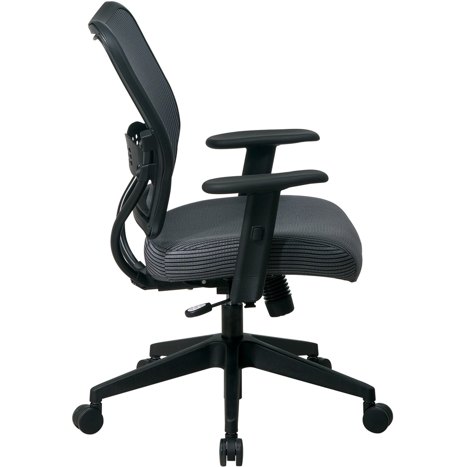 Office Star Deluxe Task Chair With VeraFlex Seat And Back CharcoalBlack PopularChairscom