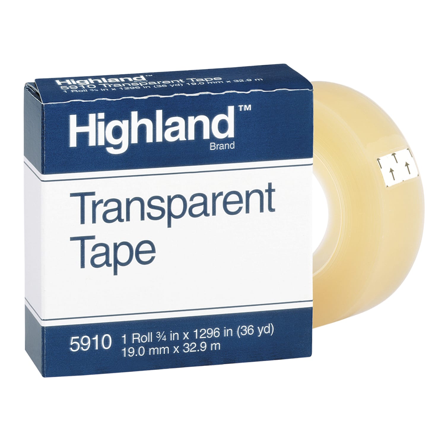 3M Highland 5910 Transparent Tape, 3/4in x 1,296in - Image 3