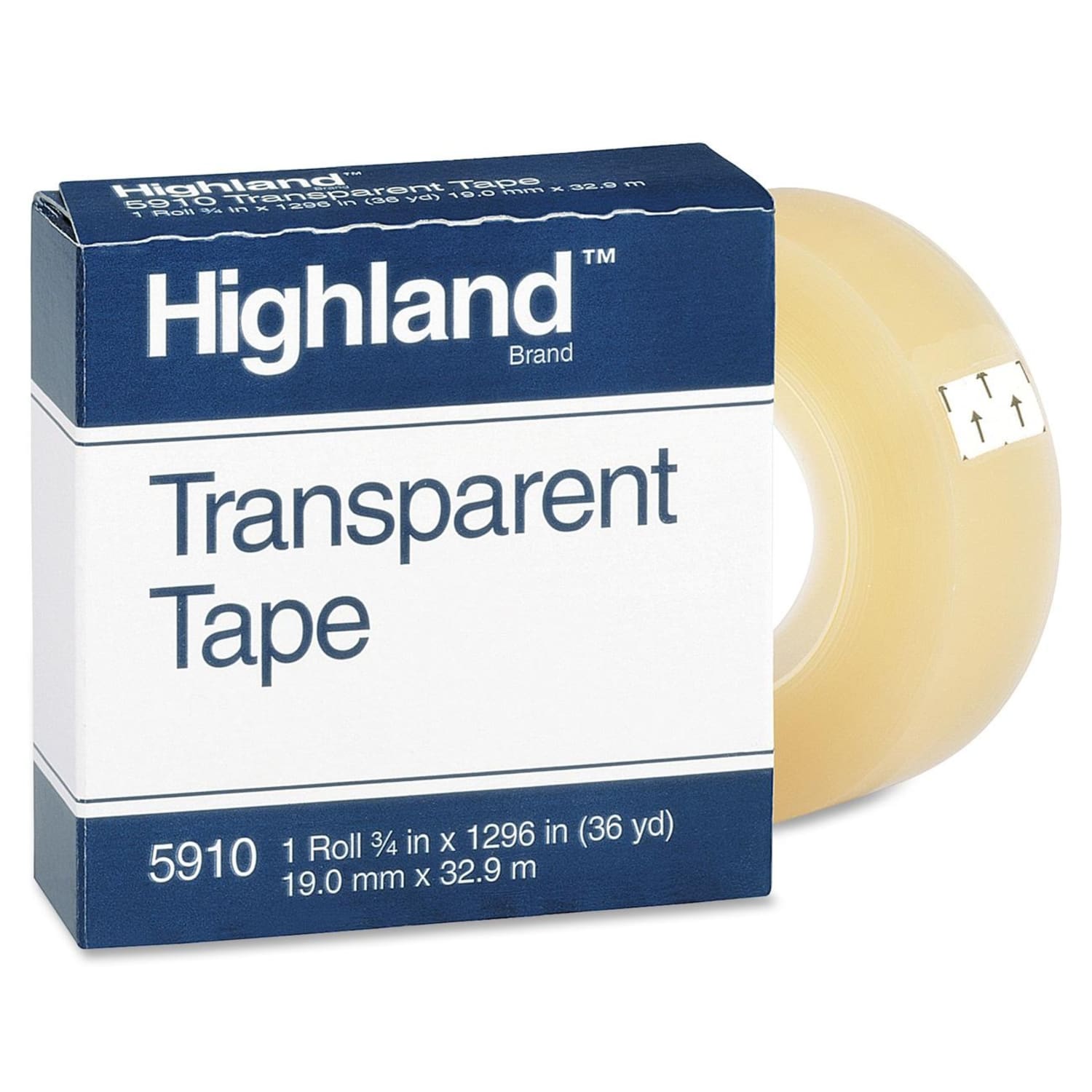 3M Highland 5910 Transparent Tape, 3/4in x 1,296in - Image 4