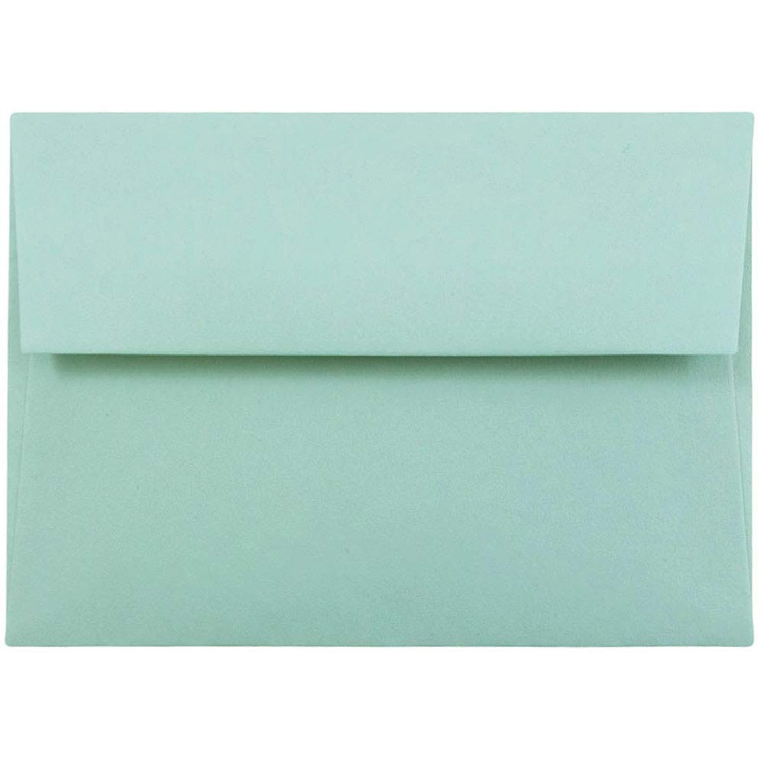 JAM Paper Stationery Set, 5 1/4in x 7 1/4in, Set Of 25 White Cards And 25 Aqua Envelopes - Image 3