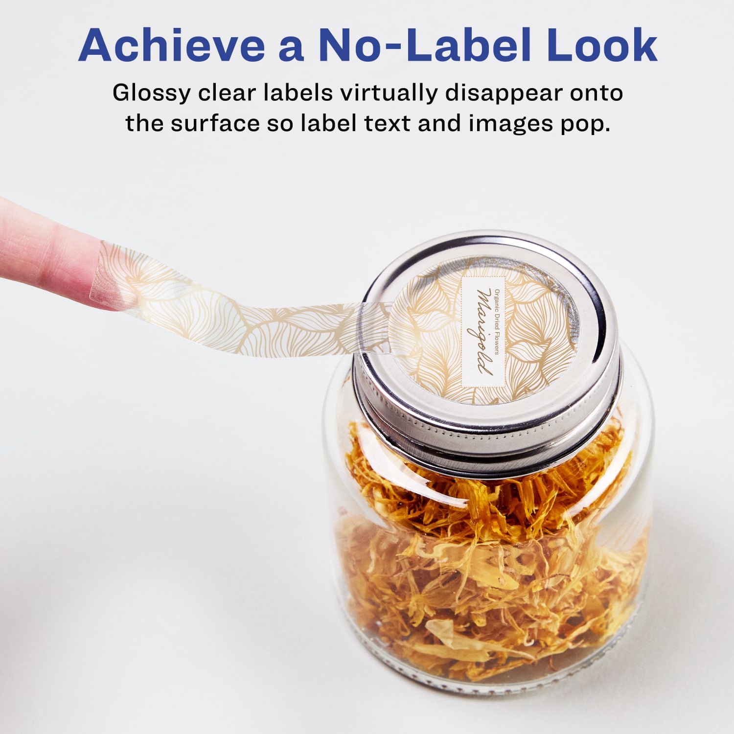Avery Glossy Permanent Labels With Sure Feed, 94115-CGF50, Lollipop, 1in x 4in, Clear, Pack Of 400 - Image 3