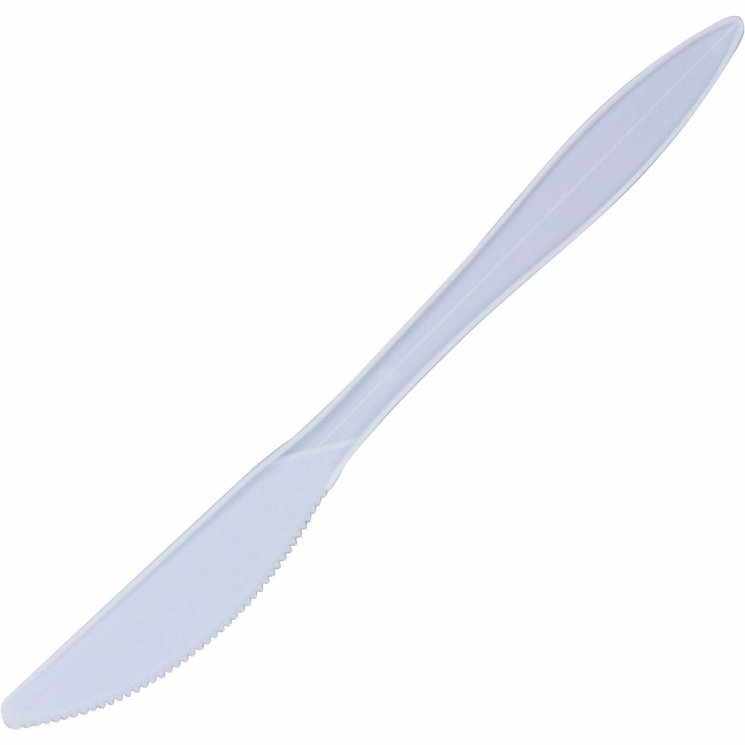 Genuine Joe Individually Wrapped Knife - 1 Piece(s) - Knife - 1 x Knife - Disposable - White - 1000 / Carton - Image 3