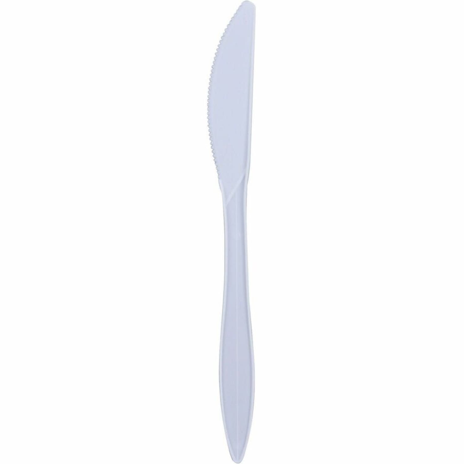 Genuine Joe Individually Wrapped Knife - 1 Piece(s) - Knife - 1 x Knife - Disposable - White - 1000 / Carton - Image 5