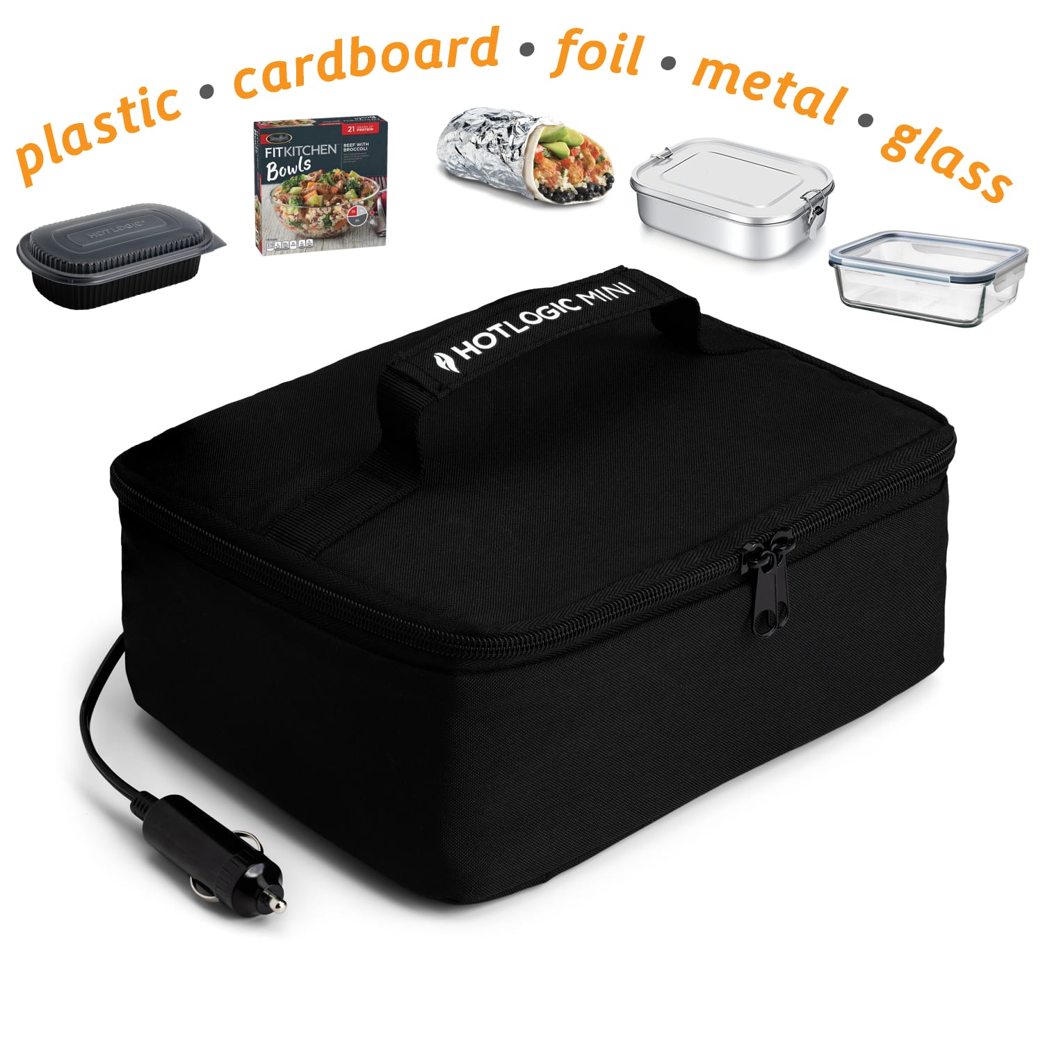 HOTLOGIC Portable Personal 12V Mini Oven, Black - Image 5