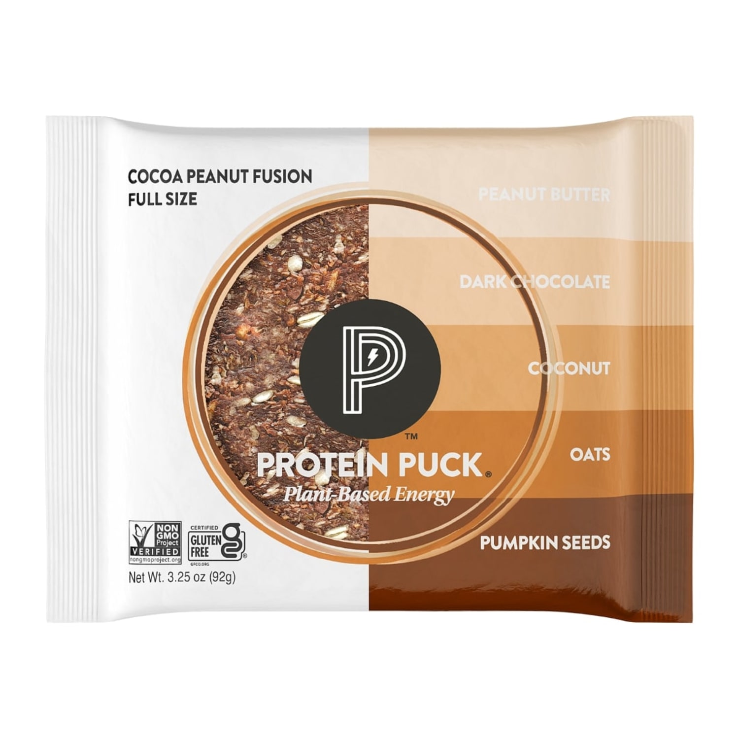 Protein Puck, Cocoa Peanut Fusion - Chocolate Peanut Butter - 16-3.25 oz - Image 3