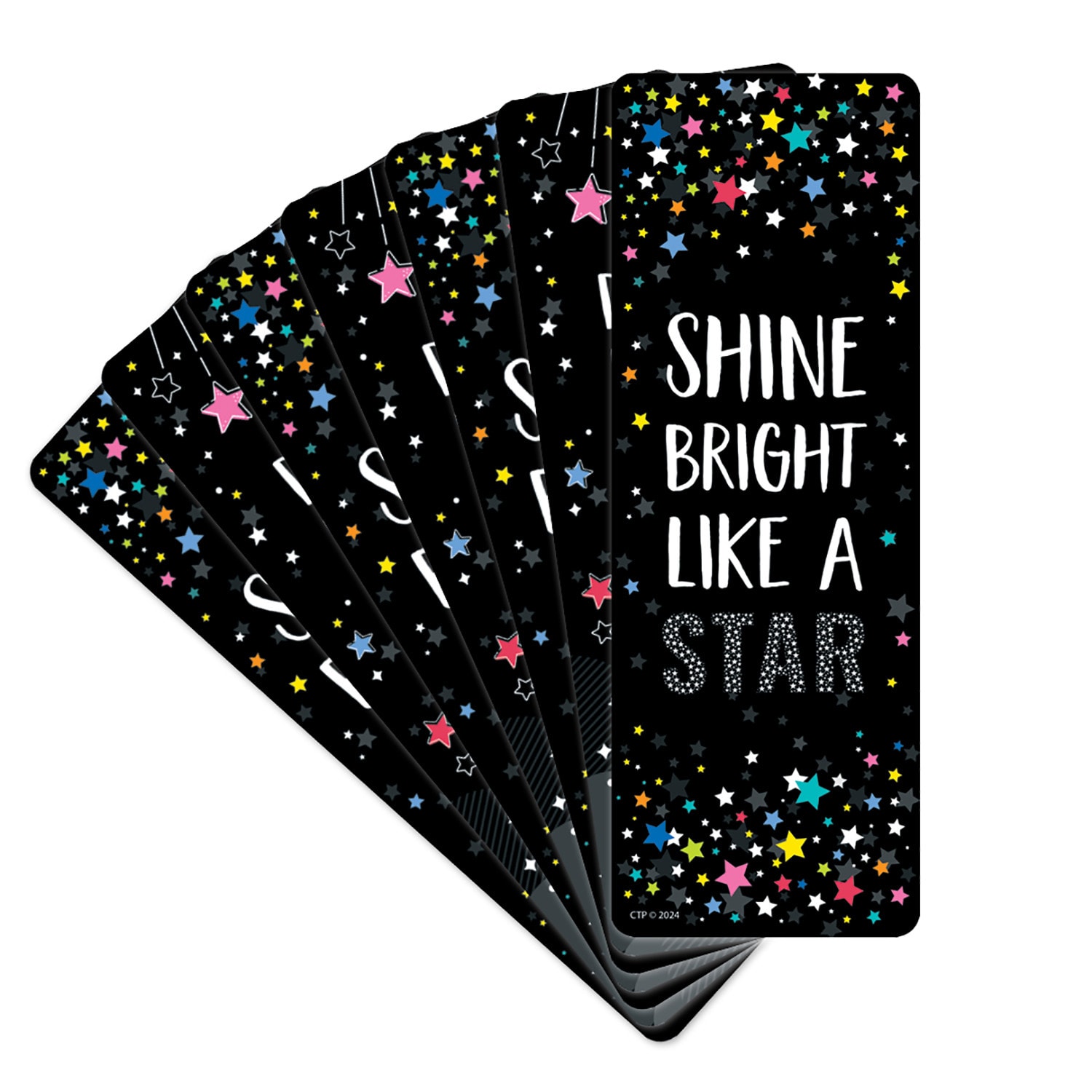 Creative Teaching Press Bookmarks, 7inH x 2-1/2inW x 1/16inD, Star Bright Positive Mindset, 30 Bookmarks Per Pack, Bundle Of 6 Packs - Image 3