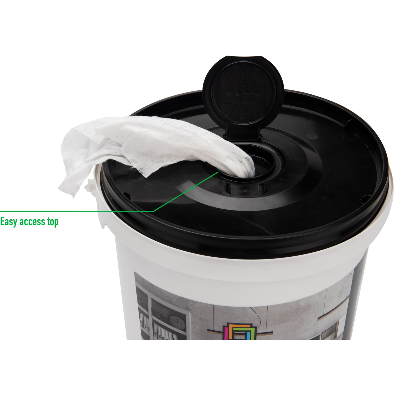 Mind Reader My Stuff All-Purpose Office Disinfecting Wipes, Fresh Orchid Scent, Tub Of 300 Wipes - Image 4