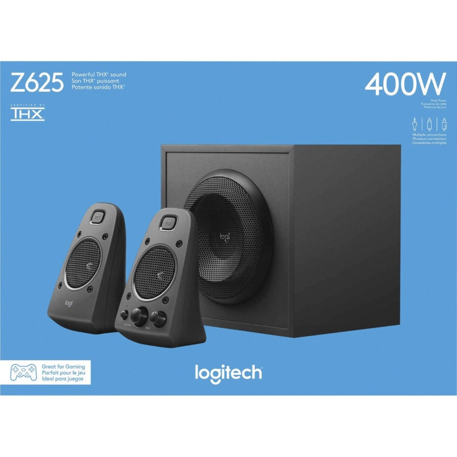 Logitech Z625 2.1 Speaker System - 200 W RMS - Black - THX - 1 - Image 5