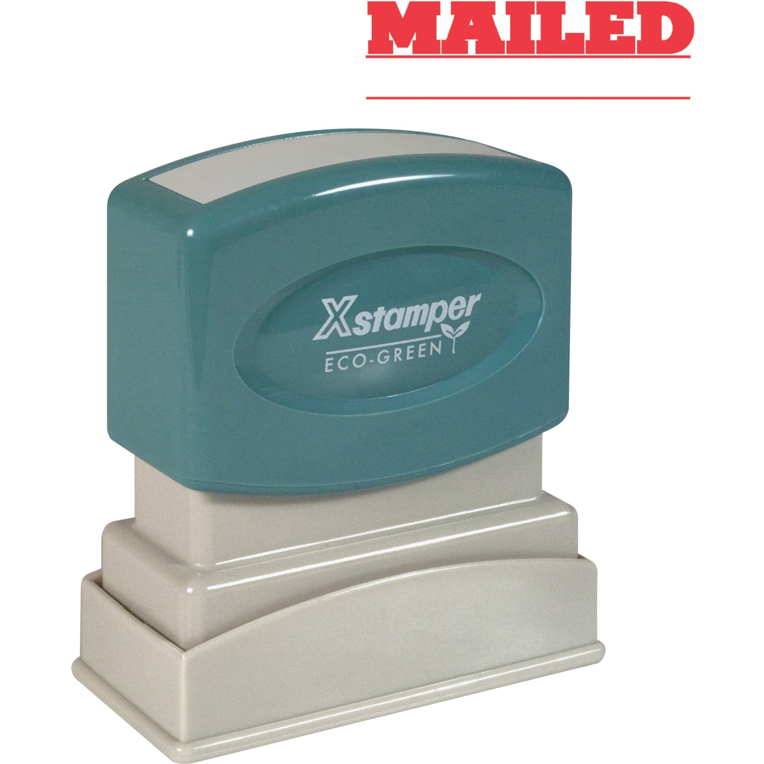 Xstamper One-Color Title Stamp, Pre-Inked, "Mailed", Red - Image 3