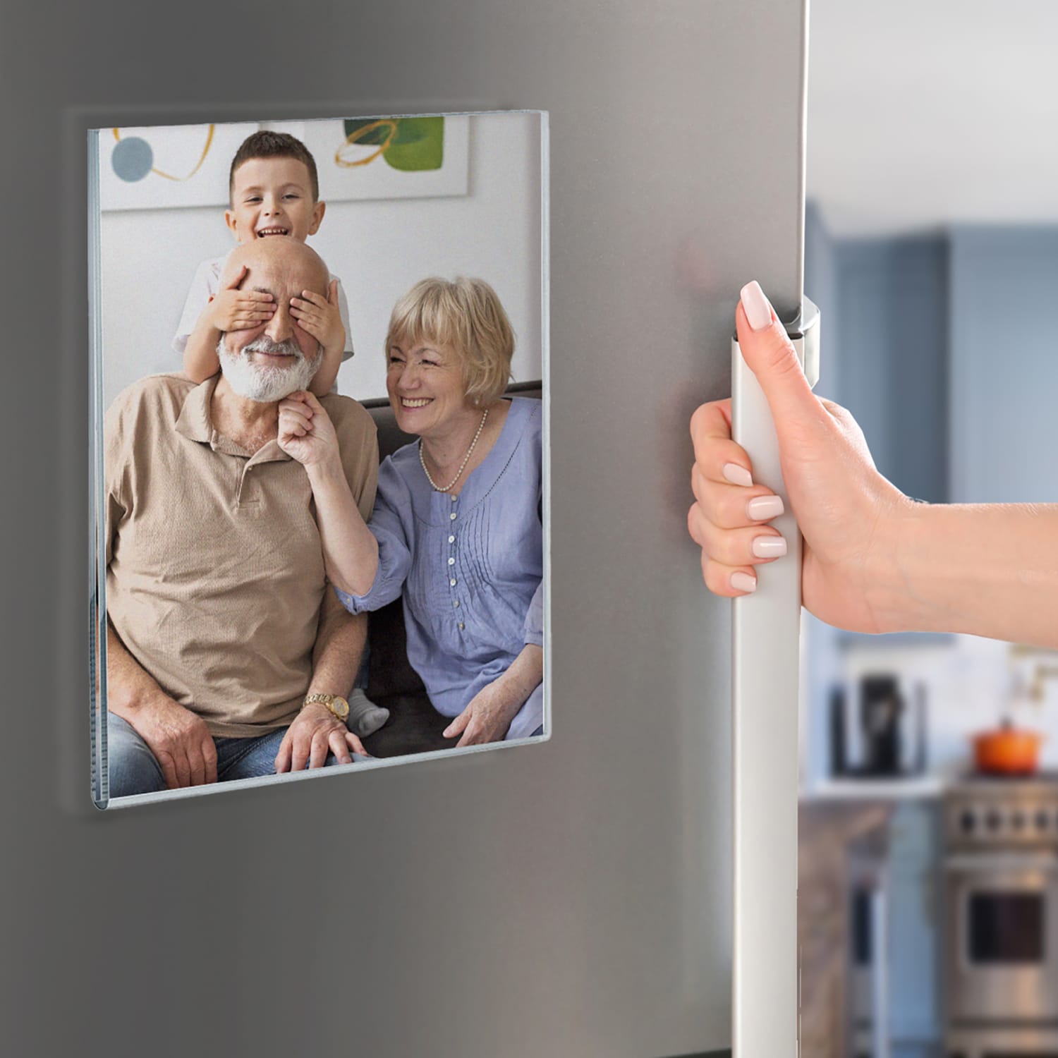 Azar Displays Acrylic Sign Holders With Magnetic Strips, 11in x 8 1/2in, Clear, Pack Of 10 - Image 6