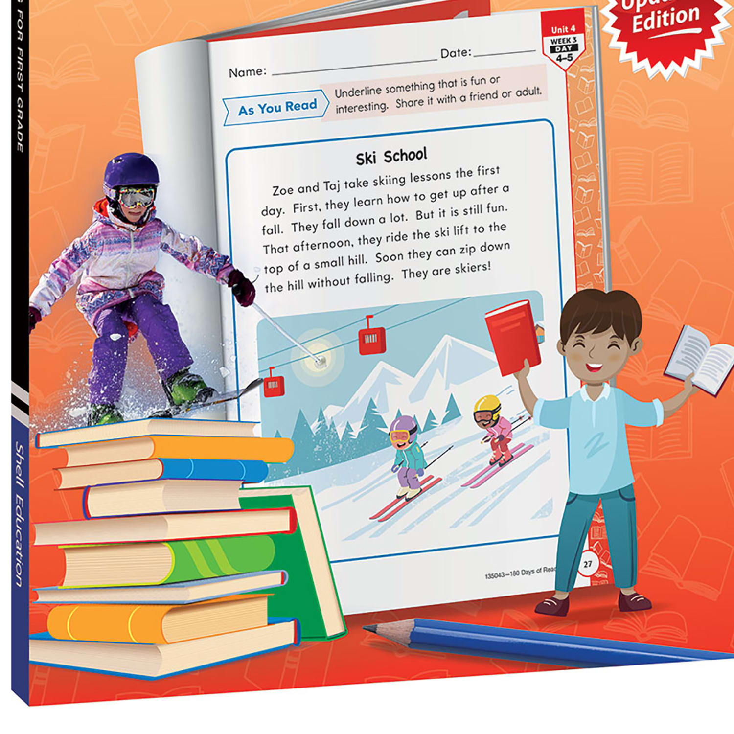 Shell Education 180 Days Of Reading 2nd Edition, Grade 1 - Image 4