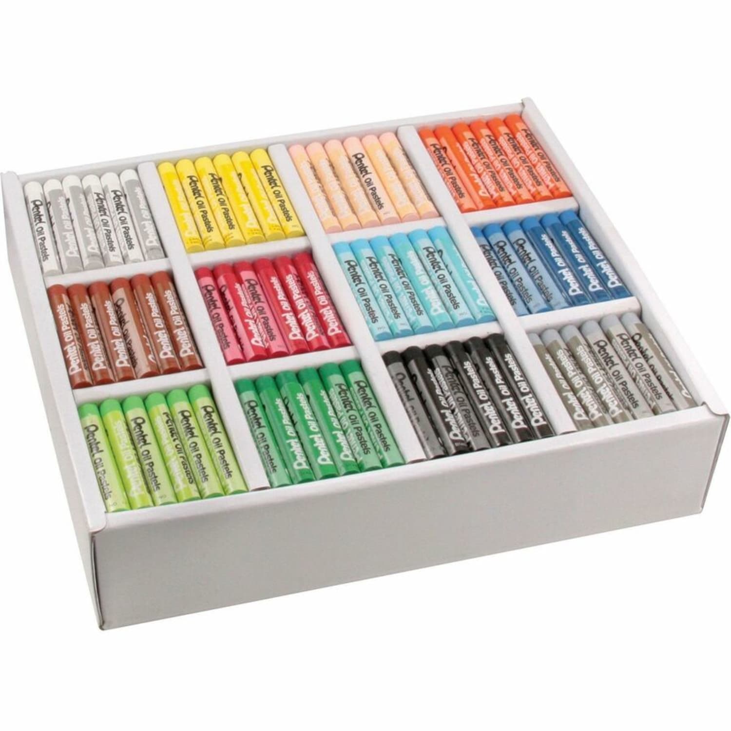 Pentel Oil Pastel Set With Carrying Case, Assorted, PHN12CP - Image 4