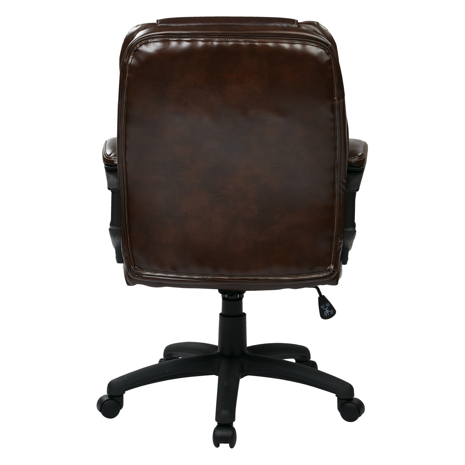 Office Star Work Smart High-Back Chair, FL660 Series, Chocolate/Black - Image 7