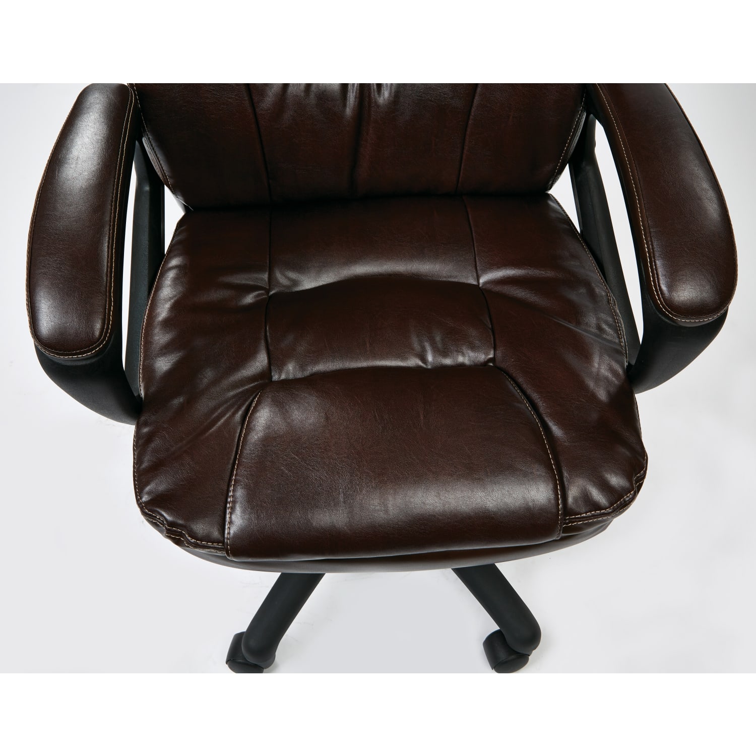 Office Star Work Smart High-Back Chair, FL660 Series, Chocolate/Black - Image 9