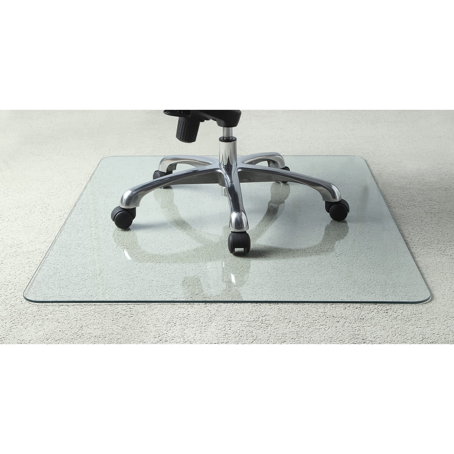 Lorell Tempered Glass Chair Mat, 48in x 60in, Clear - Image 4