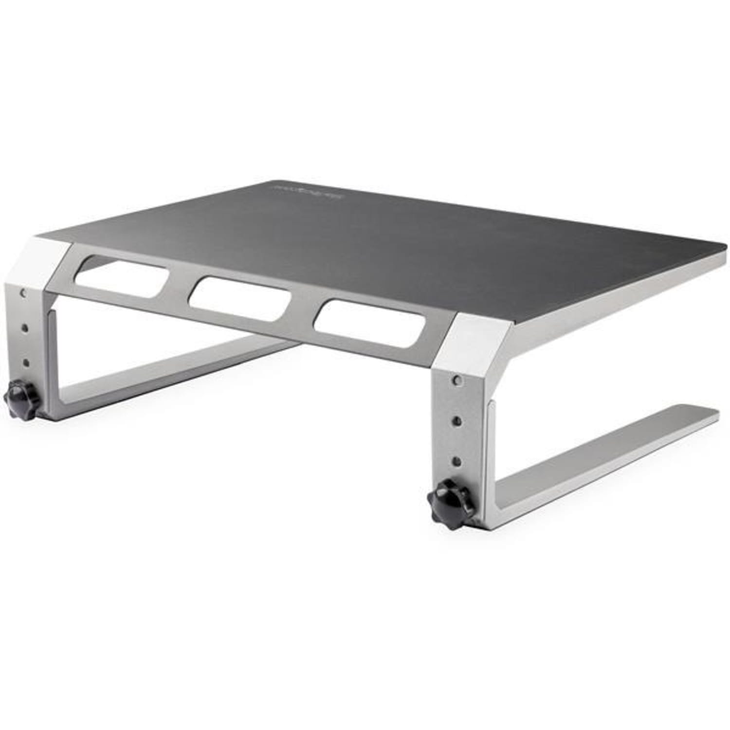 StarTech.com Monitor Riser Stand - For up to 32 Monitor - Height Adjustable - Computer Monitor Riser - Steel and Aluminum - Black, Silver - Image 5