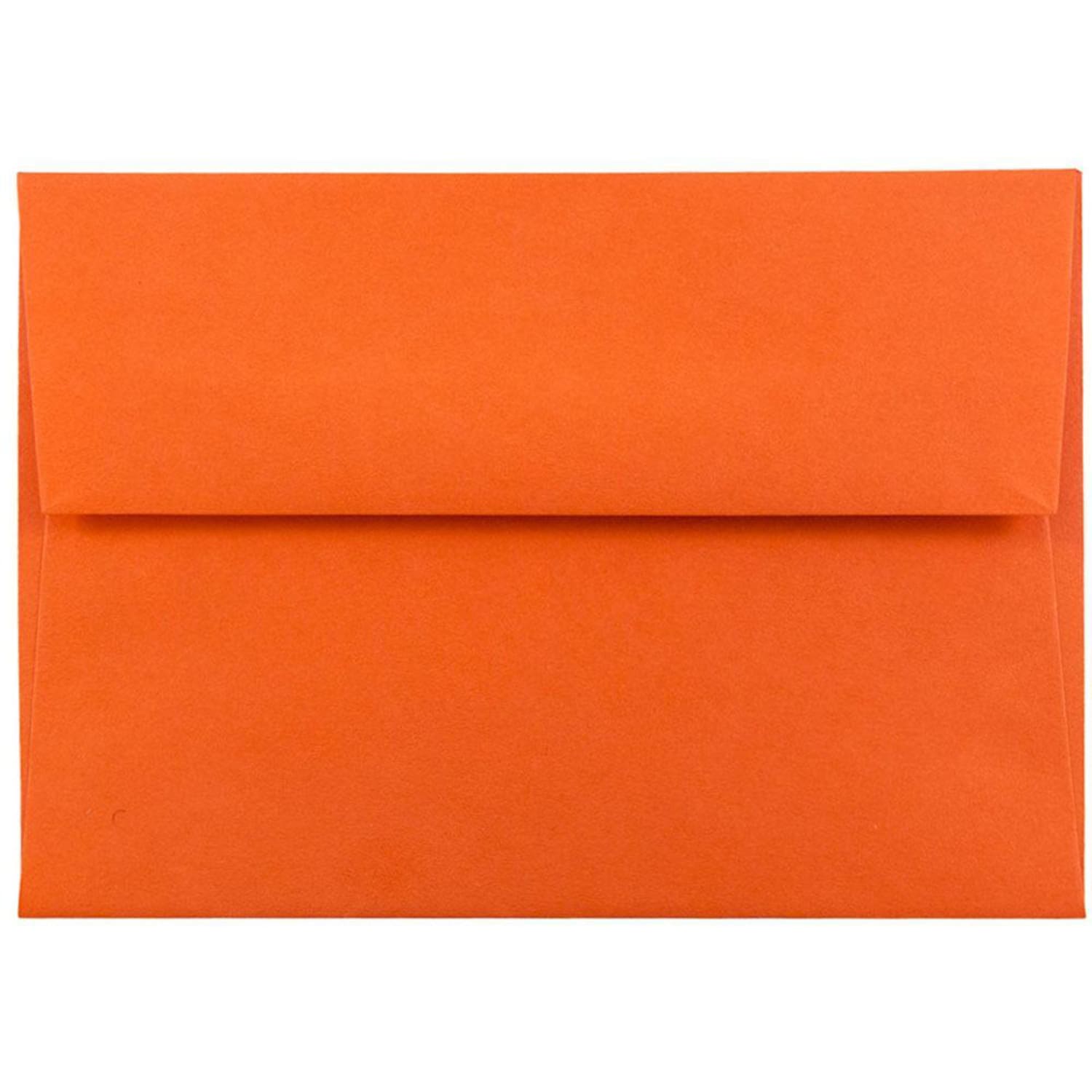 JAM Paper Stationery Set, 4 3/4in x 6 1/2in, 30% Recycled, Orange/White, Set Of 25 Cards And Envelopes - Image 3