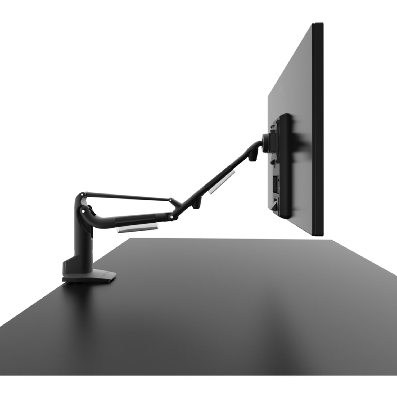 Kanto DMS1000 Desk Mount for Monitor - Black - Height Adjustable - 1 Display(s) Supported - 32in Screen Support - 16.50 lb Load Capacity - 75 x 75, 100 x 100 - Aluminum - 1 - Image 4