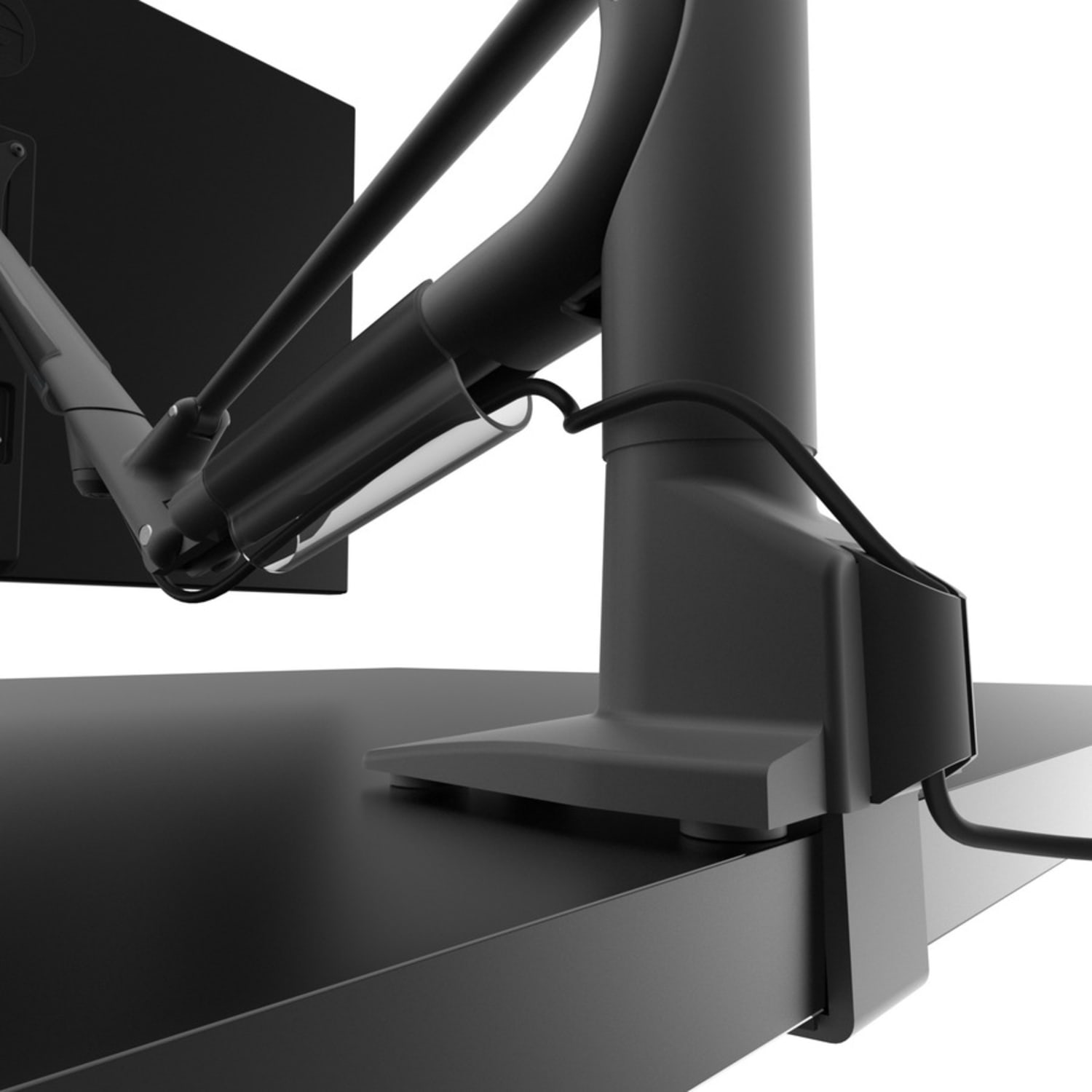 Kanto DMS1000 Desk Mount for Monitor - Black - Height Adjustable - 1 Display(s) Supported - 32in Screen Support - 16.50 lb Load Capacity - 75 x 75, 100 x 100 - Aluminum - 1 - Image 5