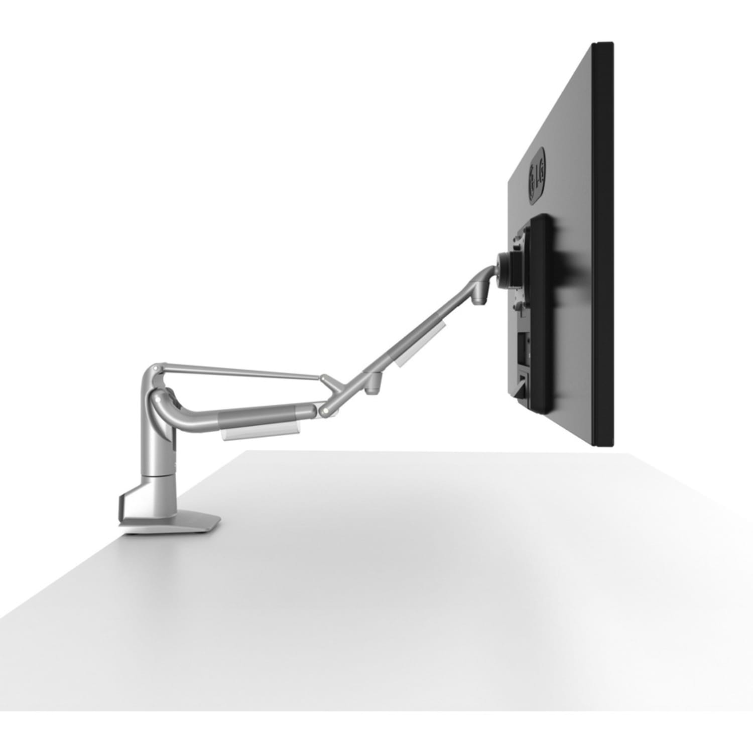 Kanto DMS1000S Desk Mount for Monitor - Silver - Height Adjustable - 1 Display(s) Supported - 32in Screen Support - 16.50 lb Load Capacity - 75 x 75, 100 x 100 - Aluminum - 1 - Image 5