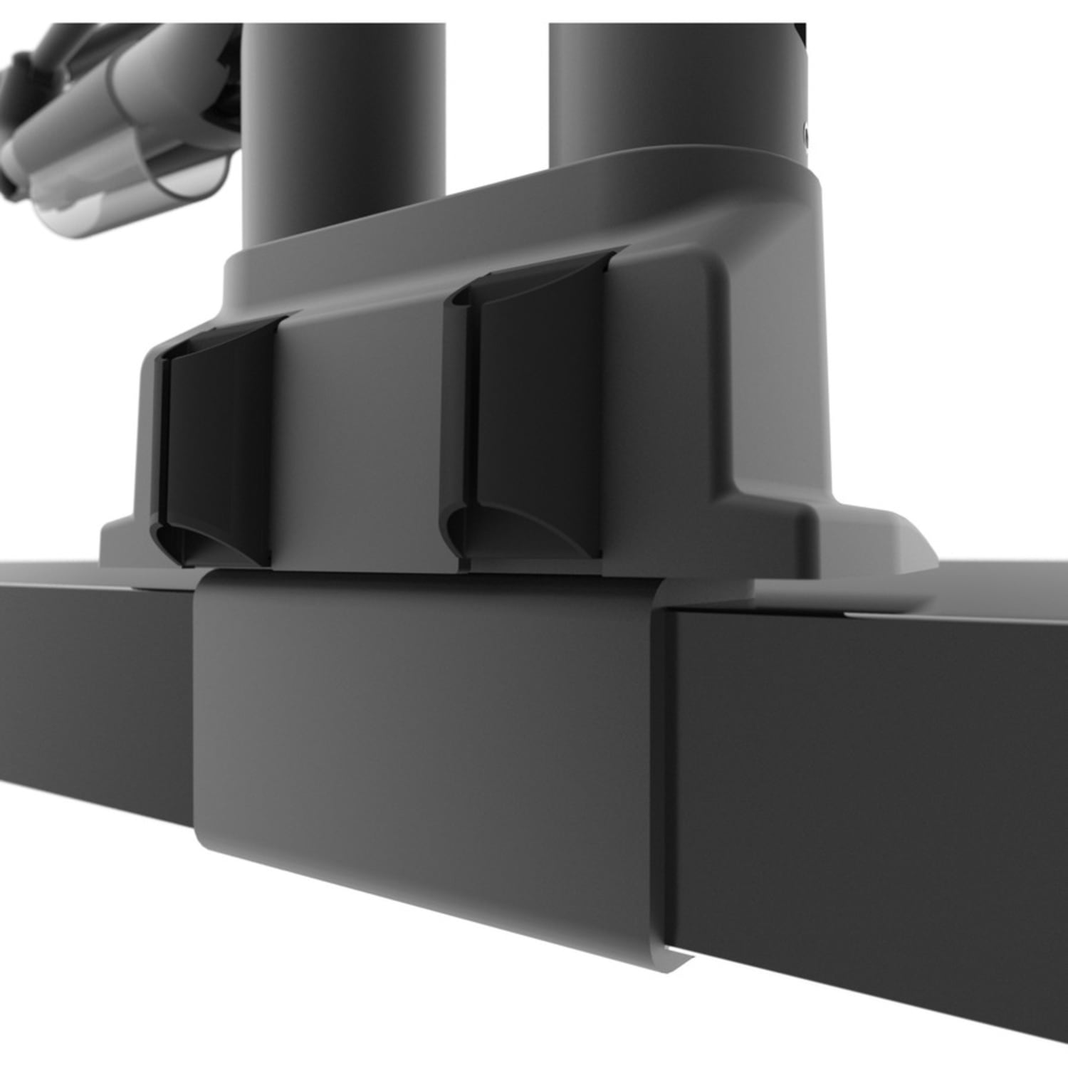 Kanto DMS2000 Desk Mount for Monitor - Black - 2 Display(s) Supported - 32in Screen Support - 36.38 lb Load Capacity - 75 x 75, 100 x 100 - Aluminum - 1 - Image 6