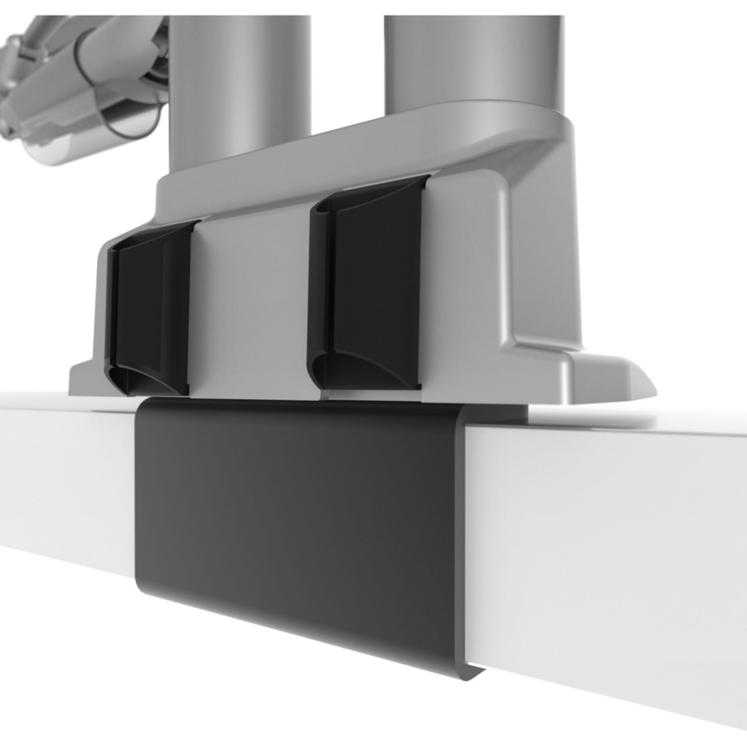 Kanto DMS2000S Desk Mount for Monitor - Silver - Height Adjustable - 2 Display(s) Supported - 32in Screen Support - 36.38 lb Load Capacity - 75 x 75, 100 x 100 - Aluminum - 1 - Image 3