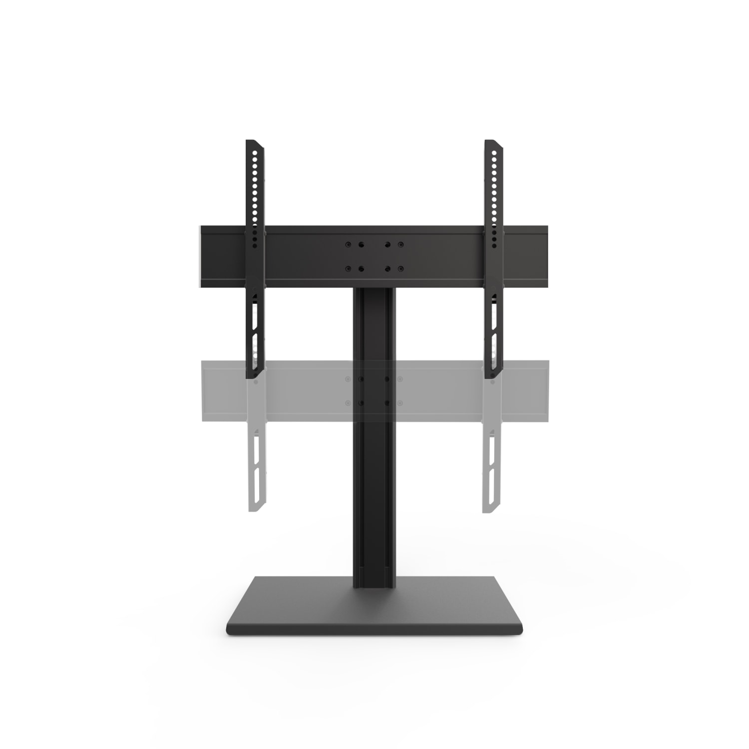 Kanto TTS100 Universal Tabletop TV Stand for 37-inch to 60-inch VESA Compatible TVs - Up to 65in Screen Support - 88 lb Load Capacity - 35.80in Height x 26.30in Width x 12.60in Depth - Tabletop - Steel, Aluminum - Black - Cable Management - Image 6