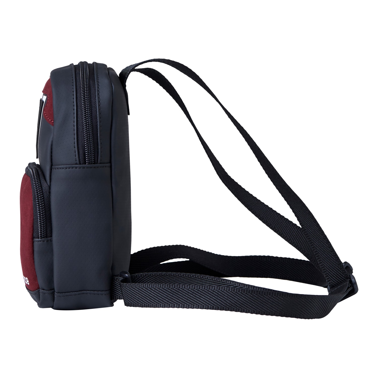 New Balance Legacy Micro Backpack, 7-1/8inH x 16-15/16inW x 2-1/4inD, Black/Red - Image 5