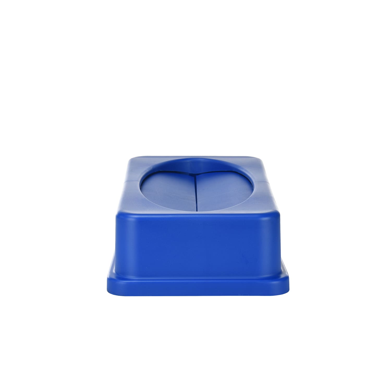 Alpine Slim Swinging Trash Can Lids, 20in x 12in, Blue, Pack Of 2 Lids - Image 3