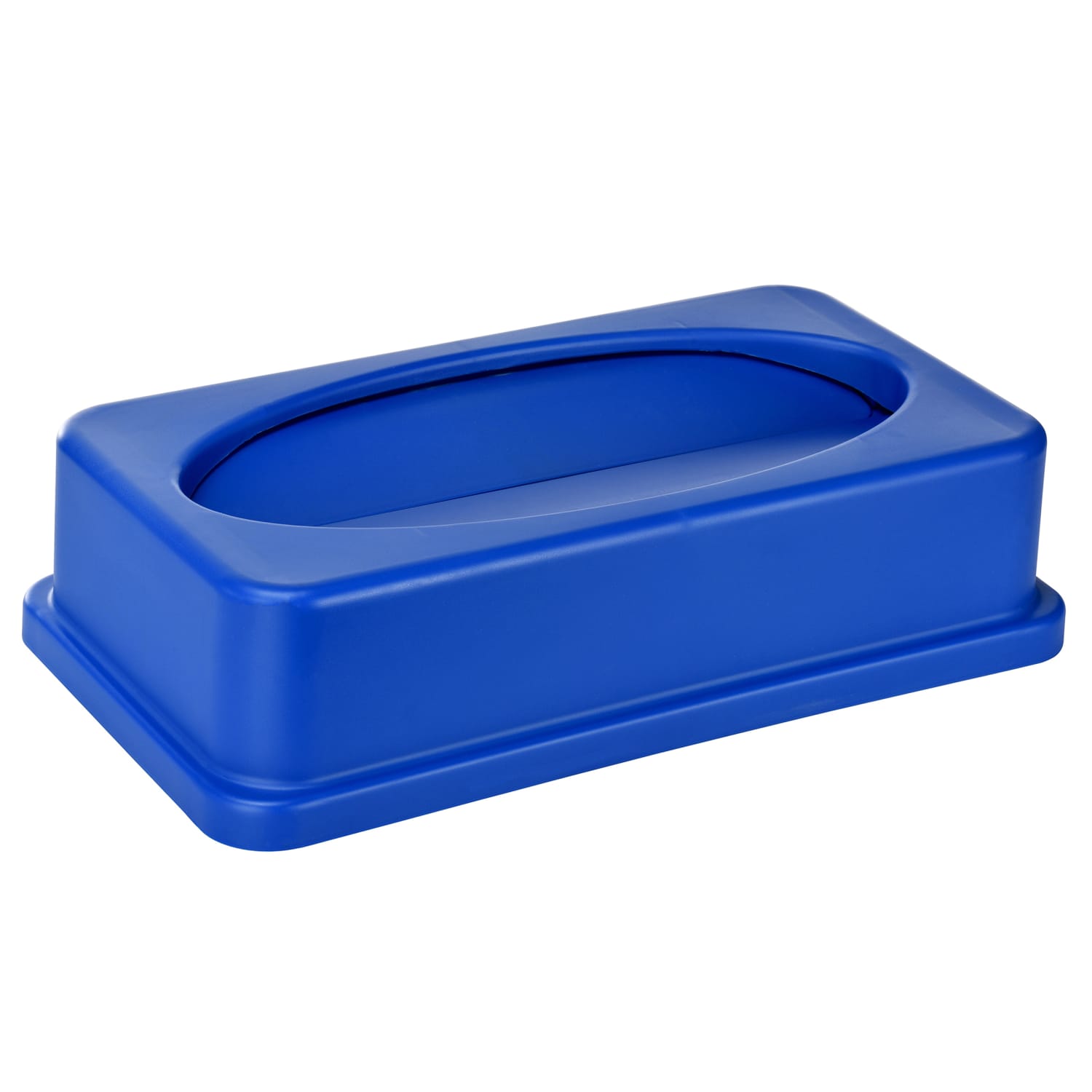 Alpine Slim Swinging Trash Can Lids, 20in x 12in, Blue, Pack Of 2 Lids - Image 5