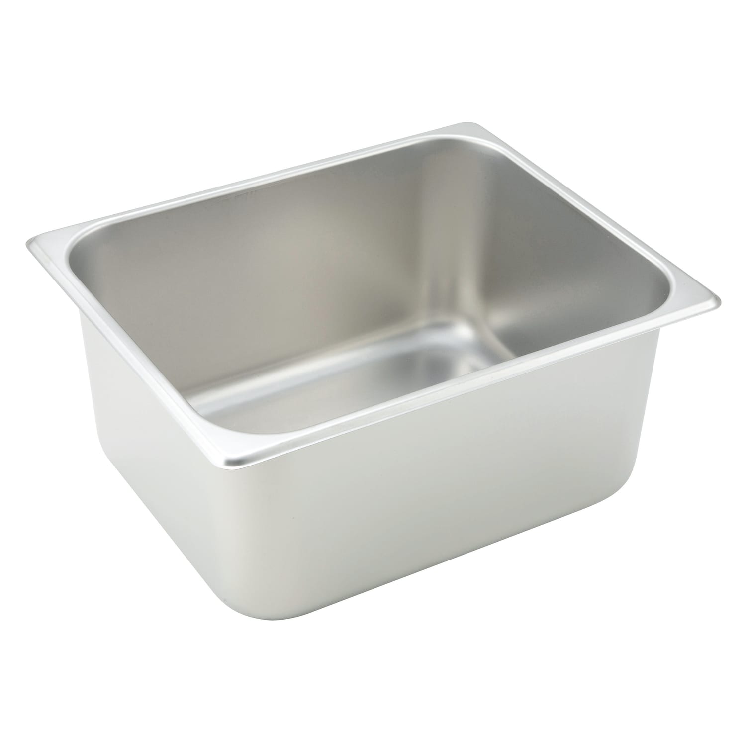 Winco Stainless Steel Straight-Sided Steam Pan, 6in, Silver