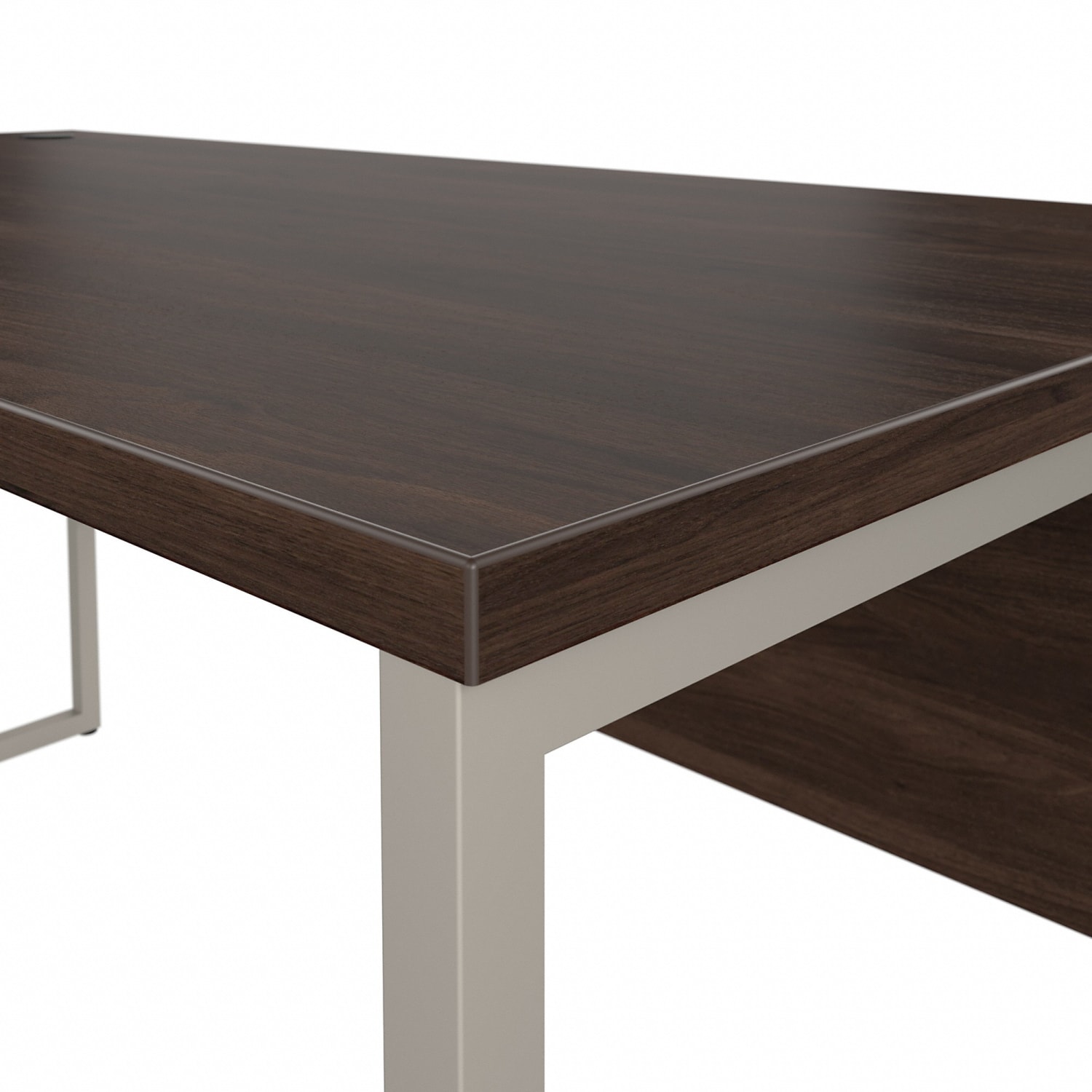 Bush Business Furniture Hybrid Computer Table Desk With Metal Legs, 60inW x 30inD, Black Walnut, Standard Delivery - Image 6