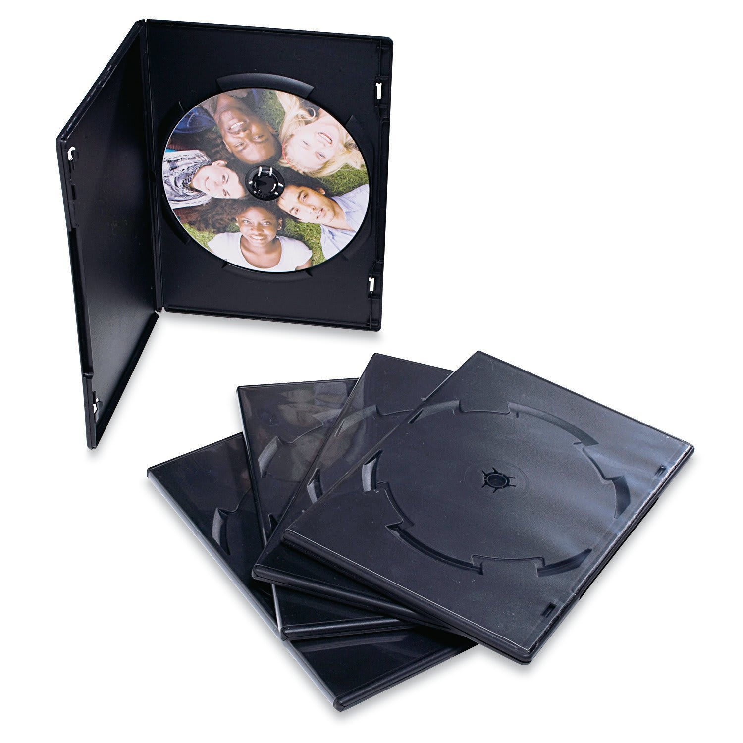 Verbatim DVD Trim Cases, Black, Pack Of 50 Cases - Image 3