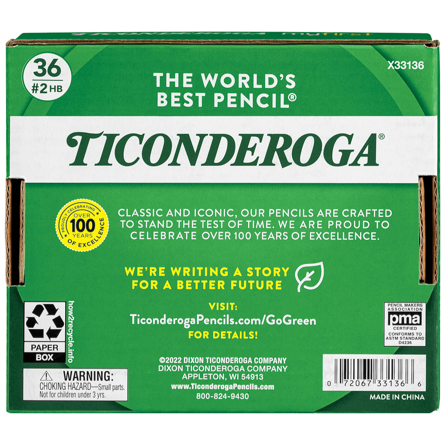 Ticonderoga My First Short Wooden Pencils, #2 HB/Soft, Yellow, Pack Of 36 Pencils - Image 6