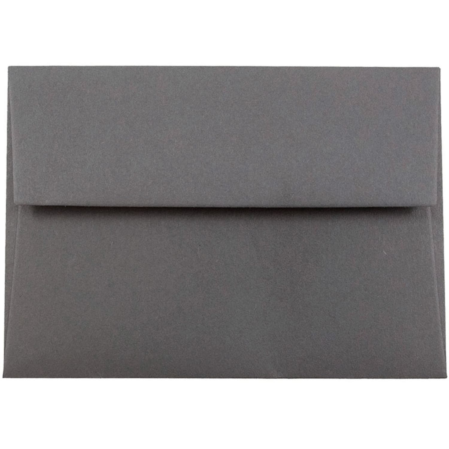 JAM Paper Stationery Set, 4 3/4in x 6 1/2in, Dark Gray/White, Set Of 25 Cards And Envelopes - Image 3